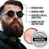 Rascal Original Deluxe Pomade for Men #4 - Hair Paste with Light Hold & Wet Look - High Shine Hair Molding Paste - Formulated with Ceteareth-25 & Castor Oil for Hair Growth & Health - Natural Finish