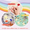 Embroidery Floss Bobbins, 128 Pcs Embroidery Floss Organizer, Plastic Embroidery Thread Cards for Cross Stitch Thread Holder Sewing Storage(White)