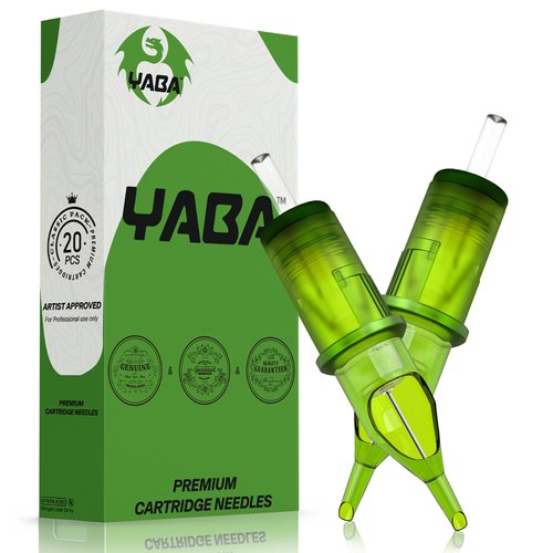 YABA 20Pcs Standard Disposable Tattoo Needles Cartridges Bugpin for Tattoo Artists,Membrane Magnum Tattoo Cartridges Needles for Tattoo Gun (1003RL)
