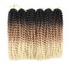 Passion Twist Hair 14inch Water Wave Synthetic Curly Braids for Passion Twists Black Short Bohemian Curl Crochet Braiding Hair Extensions 7 Packs (14inch, 1B/27/613)