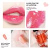 ZDHSOY Plumping Lip Oil - Hydrating Lip Oil Plumping Lip Gloss, Crystal Jelly Moisturizing Lip Oil/Polished Lip Oil Lines/Tint Moisturizing Transparent Lip Balm Care Stick (Cherry)