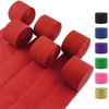 Oun Nana Crepe Paper Streamers 6 Rolls Red Streamers 2.2 Inches 738 Feet, Streamers Party Supplies DIY Crafts for Birthday, Wedding, Baby Shower, Bachelorette Party, Graduations Decorations, Red