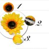 Patiky Sunflower Hair Clips for Women Girls Non Slip Alligator Clips Hairpin TS08 (2PCS New)