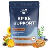 Atherionyxora Spike Detox – Nattokinase Supplement 10,000 FU with Serrapeptase 18,000 SPU & Bromelain 800 GDU – 3-in-1 Systemic Multi-Enzyme Formula for Heart - 90 Tablets