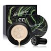 ZORNEPA Mushroom Head Air Cushion CC Cream, CC Cream Foundation, Concealer Lasting Moisturizing Pigment CC Liquid Foundation, Matte Even Skin Tone Nude Makeup Base Primer (Ivory)