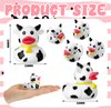 Relaxgiant 12 Pcs Cow Ducks Mini Cow Rubber Ducks Bulk Cow Print Duck for Birthday Party Favors Baby Shower Kids Boys Girls Bathtub Swimming Pool Pond Car Party Decorations (Cow)
