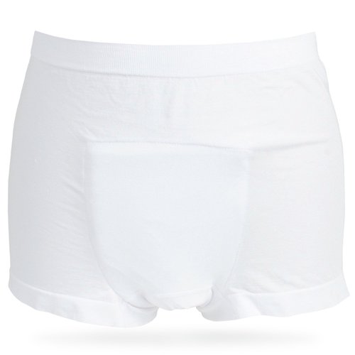 Continuon Living Incontinence Underwear Mens Short Boxer with Super-Absorbent pad S