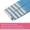 WENNALIFE Tape in Hair Extensions Human Hair Turquoise Tape in Extensions, 10pcs 25g 14 inch Remy Invisible Tape Ins Straight Colored Soft Real Human Hair Tape in Extensions Refill Set Extensions