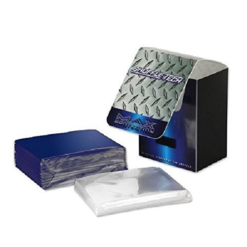 MAX PRO Shuffle-Tech Premium Bundle Pack - Deck Box + 100 BLUE GLOSS Finish Sleeves and 100 Perfect Fit Sleeves DOUBLE SLEEVING KIT (fits Magic / MTG Cards)