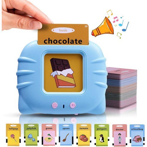 Talking Flash Cards for Toddler 1 2 3 4 Year Olds, Language Learning Toys, Pocket Speech Therapy Toys, Autism Toys, Montessori Toys with 224 Words, Children's Sensory Learning Educational Toys