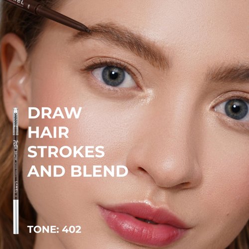 LAMEL INSTA Micro Brow Pencil - Ultra-Fine, Waterproof, Easy-to-Use, Precision, Long-Lasting, Smudge-Proof Formula for Defined Brows - 0.12g (0.004oz)