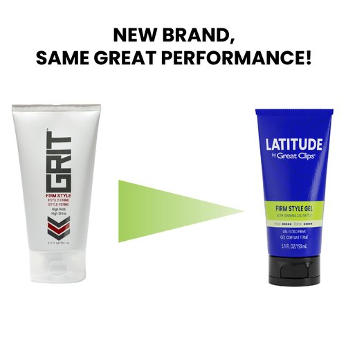 GREAT CLIPS LATITUDE Firm Style Gel | Hair Gel for Men | High Hold + High Shine | 5.1oz