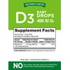 Nature's Truth Vitamin D Drops for Infants | 400 IU | 9.2 mL | D3 Drops for Kids | Vegetarian, Non-GMO, Gluten Free Supplement