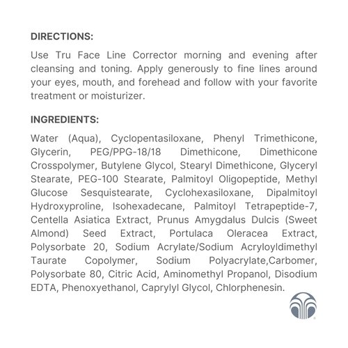 NuSkin Tru Face Line Corrector | Wrinkle Reducing Peptides | Aging for Fine Lines | Targets Mouth Lines & Forehead Wrinkles for Youthful, Smooth Skin | Put on before makeup & Face Wash | 1 Pack