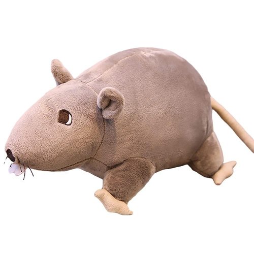BIUBIULOVE 7inch Rat Plush Pillow, Rat Stuffed Animal Plushie Toy for Kids Girls Boys, Birthday Gifts Room Decorations (Grey)