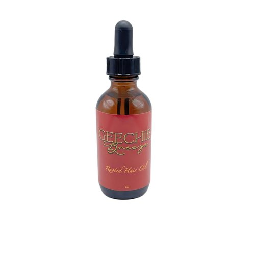 Geechie Breeze Rooted Hair Oil For Hair Growth, For Hair Retention with Rosemary oil locks in moisture- All types of hair (Straight, kinky curly, relaxed 4b 4c 4a) 2 oz Jojoba oil, Black Castor Oil, Olive Oil