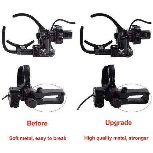 SOPOGER Drop Away Arrow Rest - Upgrade Archery Rest for Compound Bow Metal Adjustment Black Recurve Fall Away Arrow Rest Right Hand Hunting Target Shooting (Upgrade Rest)
