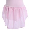 IBAKOM Girls' Raglan Cap Sleeve Leotard for Toddler Kids Gymnastics Dance Ballet Tutu Dress High Low Skirted Ballerina Dancewear Practice Outfit Dress Up Activewear Costume Pink 18-24 Months