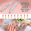 Morary Nail File 100/180 Grit Nail Files for Natural Nails Acrylic Nails Double Sided Emery Board Fingernail Files Limas para Acrilico 12 Pack