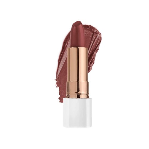 Flower Beauty Petal Pout Lipstick - Cruelty Free - Nourishing & Highly Pigmented Lip Color with Antioxidants (Chestnut Kiss - Cream)