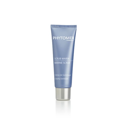 PHYTOMER Marine Scrub Creamy Exfoliant Face Wash | Hydrating Facial Scrub to Refine Skin Texture | Gentle Exfoliator & Cleanser for Face & Neck | Reveal Clearer, Softer Skin | 50ml