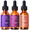 Eve Hansen Facial Serum Set | Vitamin C Serum, Hyaluronic Acid Serum, Retinol Serum | Hydrating and Anti-Aging Serum Set | 3x1 oz