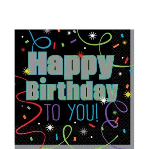 Amscan Luncheon Napkins Party Supplies, One Size, Multicolor