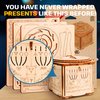 ESC WELT Secret Lock Box 3D Wooden Puzzle Game - Creative Gift Box for Money, Vouchers, Gift Cards - 3-in-1 Wooden Box Game - Gift Box for Teenagers and Adults - 3D Wooden Puzzle