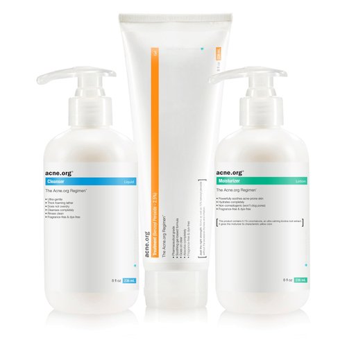 The Regimen Kit 8 oz. - Acne.org Complete 3 Step Acne Treatment Kit