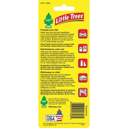 LITTLE TREES Car Air Freshener | Hanging Paper Tree for Home or Car | Supernova | 6 Pack