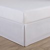 Levinsohn Luxury Hotel Tailored Bed Skirt - Baratta Stitched Hem, White, Queen