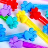 24PCS Paw Print Bubble Wands for Kids Blue Puppy Dog Party Favors Decorations Pinata Filler Goodie Bags Suffer Classroom Prizes Birthday Gifts