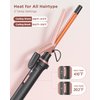 Wavytalk 5 in 1 Curling Iron Set with Curling Brush and 4 Interchangeable Ceramic Curling Wand (0.35"-1.25”), Instant Heat Up, Dual Voltage Hair Curler