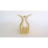 Generic Golden yellow and white marbled hair claw clip for medium hair