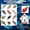 Generic Fishing Temporary Tattoos - Gone Fishing Fish Lake 96 PCS Funny Fish Themed Stickers for Kids Birthday Party Supplies, Decorations, Favors and Prizes - Cute Gifts for Boys and Girls