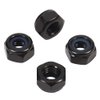 1/4-20 Nylon Insert Hex Lock Nuts Locknuts, 304 Stainless Steel 18-8, Black Oxide, 25 PCS
