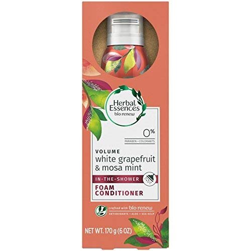 Herbal Essences Volume In the Shower Foam Conditioners, White Grapefruit & Mosa Mint, 6 oz (Pack of 2)