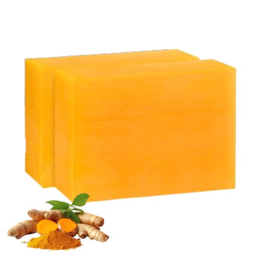 CRIVERY 2PCS Kojic Acid Soap, Lemon Turmeric Kojic Acid Soap, Orange Vitamin C Handmade Soap, Orange Kojic Acid Soap for Body Face Wash, Natural Orange Soap Bar for Home and Travel