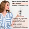 30ML Flawless Colour Changing Warm Skin Tone Foundation,Naturally Blends Moisturizing foundation makeup,Long Lasting Waterproof Poreless Liquid Foundation SPF 15 for Face Makeup