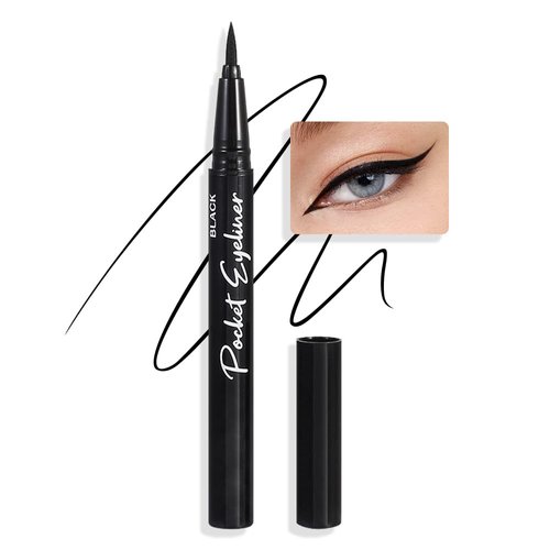 AMY'S DIARY Waterproof Black Liquid Eyeliner Pen Professional Makeup Liquid Eye Liner Pencil Long Lasting and Smudge Proof Eye Makeup for Women (01#black)