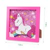 TOY Life 5D Diamond Gems Kits for Kids with Wooden Frame Diamond Arts and Crafts for Kids Ages 6 8 10 12 Gem Art Painting Kit Unicorn Diamond Dots Painting Kits for Kids Art Project