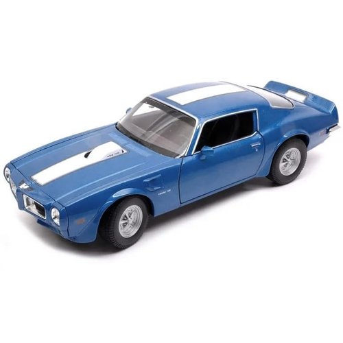 1972 Pontiac Firebird Trans Am Blue Metallic 1/24 Diecast Model Car by Welly 24075bl
