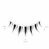 Emotao Japanese Style False Eyelashes Makeup Manga Lashes Cosplay Anime Eyelash Lashes Doll Eye Natural 5 Pairs Asian False Eyelashes Pack Look Like Individual（M9）