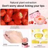 Strawberry Lip Balm, Vitamin E Lip Masks & Moisturizing Propolis Sleeping Lip Mask, Effective Reduces Lip Lines Prevention Dry and Cracked Lip Scrubs Exfoliator Smoothing Dry Lip Care