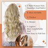 Full Shine Tape in Hair Extensions 20 Inch Tape in Human Hair Remy Hair Tape in Extensions Color 16/22 Golden Blonde Highlighted Light Blonde Hair Extensions 50 Gram 20pcs Seamless Skin Weft Hair