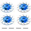 4Pack Vgoohobby Metal 12mm RC Car Hex Hub 12mm Brake Disc Wheel Hubs Adapter Spacer Compatible with Traxxas Tamiya Redcat HSP HPI 1/10 On-Road Car (Blue)
