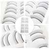 10 Pairs Practice Fake Lashes Waterproof False Eyelashes False Eyelashes Strips Ladies and Girls Black