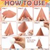 XunYee 42 Pcs Birthday Party Hats Neutral Boho Party Hats with Pom Poms Reusable Paper Cone Hats Colorful Adjustable Birthday Hat for Christmas Holiday Party Supplies
