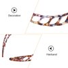 Hair Accessories Brown Tortoiseshell Headband French Toothed Thin Hair Band Celluloid Acetate Comb Headdress for Women Girls Anti Slip Hair Hoops Style 2 Makeup Headband