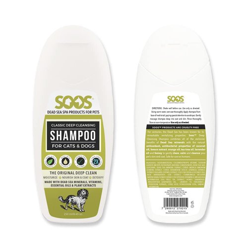 Soos Pets Dead Sea Classic Deep Cleansing Shampoo (250mL)